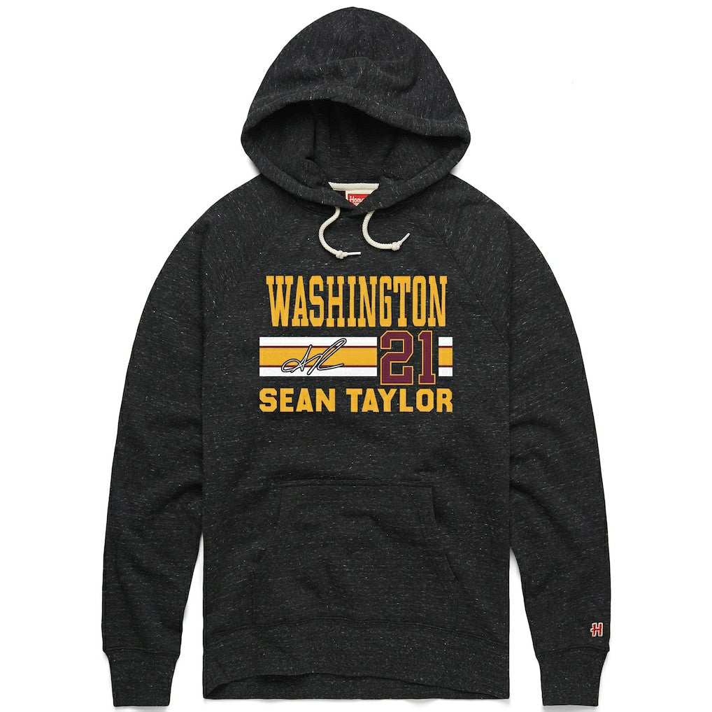Sean Taylor Washington Commanders Homage Unisex Name & Number Tri-Blend Pullover Hoodie - Charcoal on sale