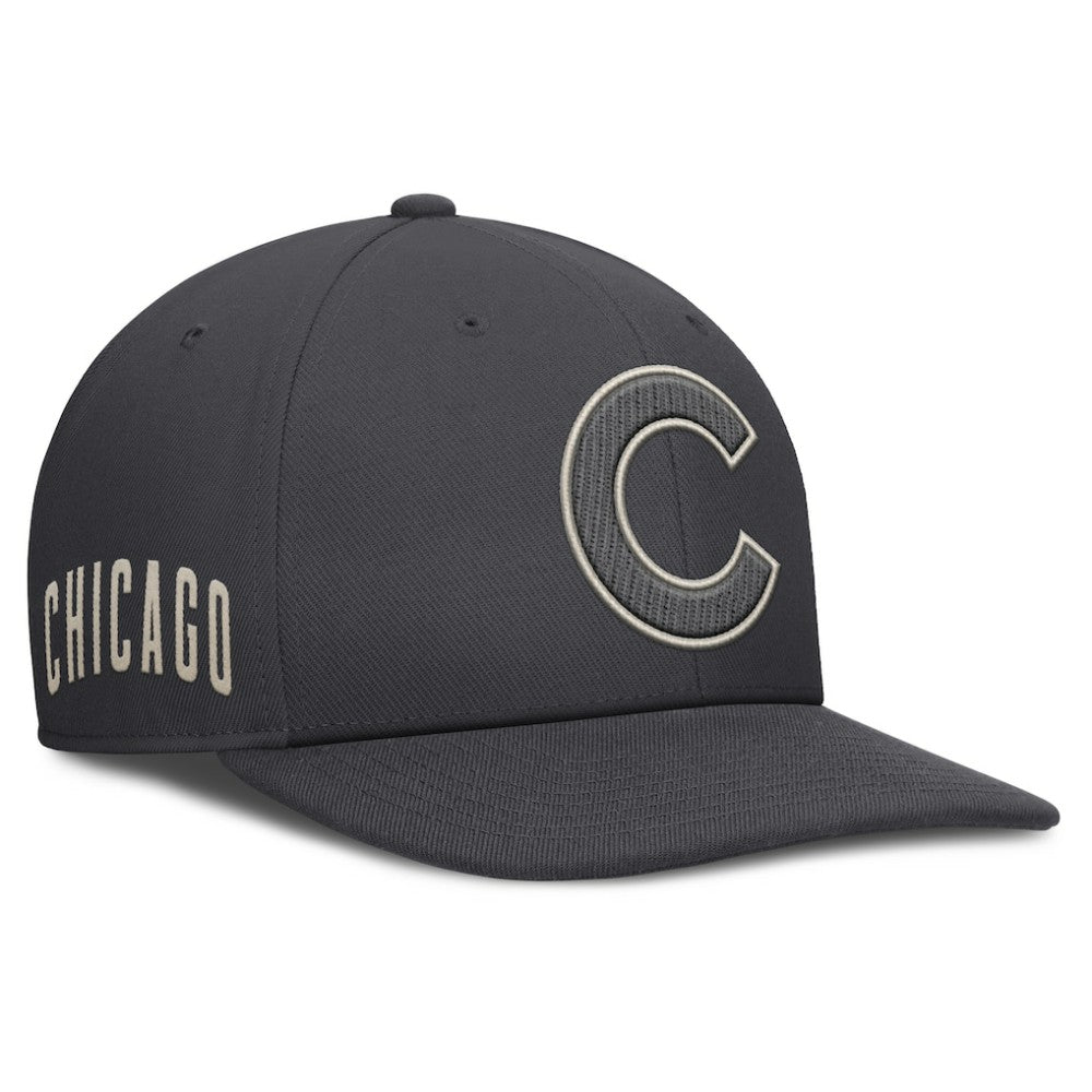 Chicago Cubs Statement Pro Snapback Hat - Anthracite | Nike