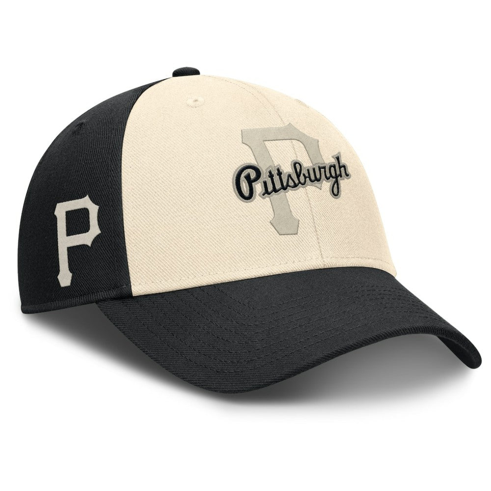 Pittsburgh Pirates Statement Club Performance Adjustable Hat - Black/Natural | Nike