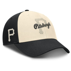 Pittsburgh Pirates Statement Club Performance Adjustable Hat - Black/Natural | Nike