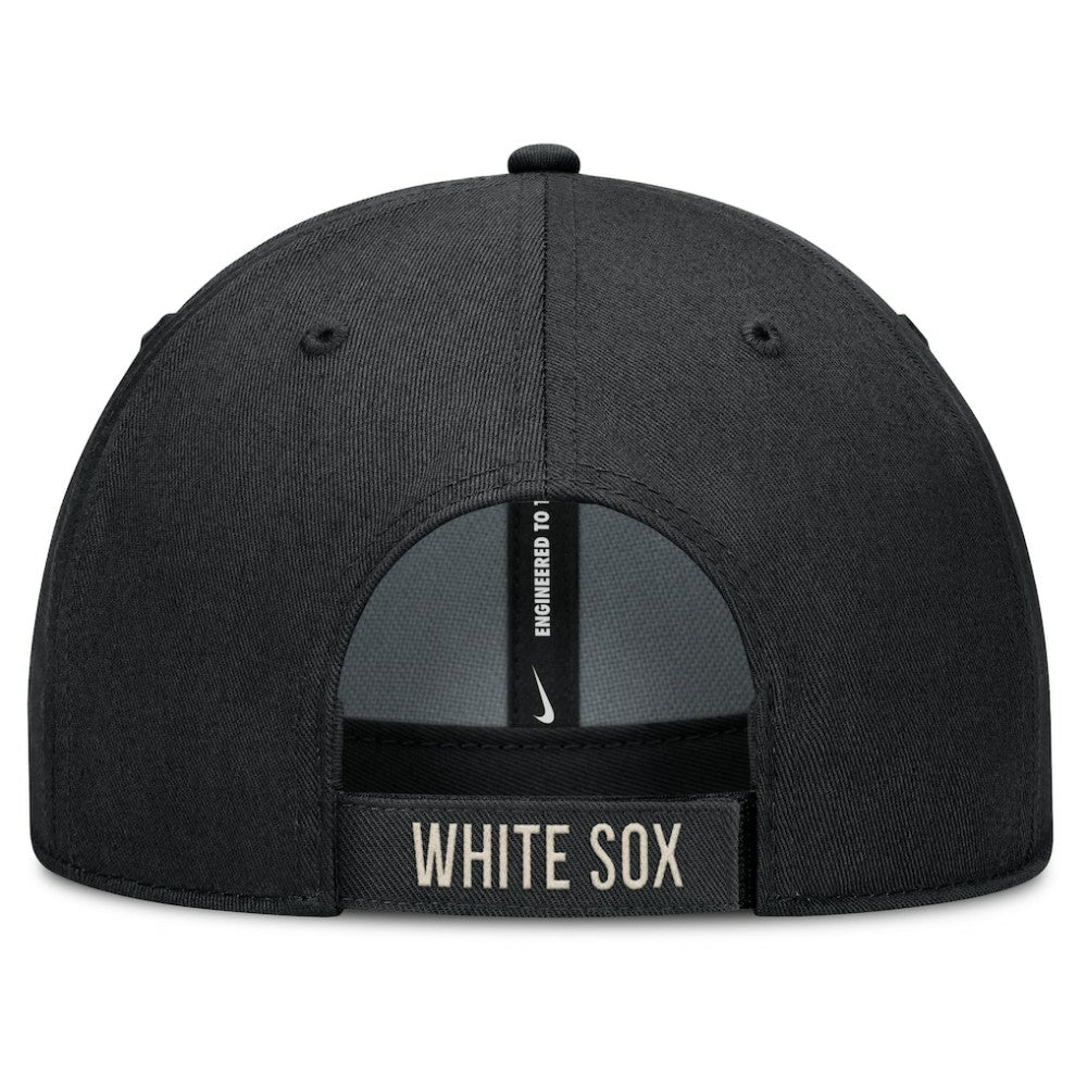 Chicago White Sox Statement Club Performance Adjustable Hat - Black/Natural | Nike