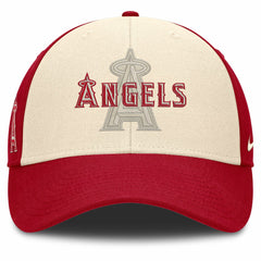 Los Angeles Angels Statement Club Performance Adjustable Hat - Red/Natural | Nike