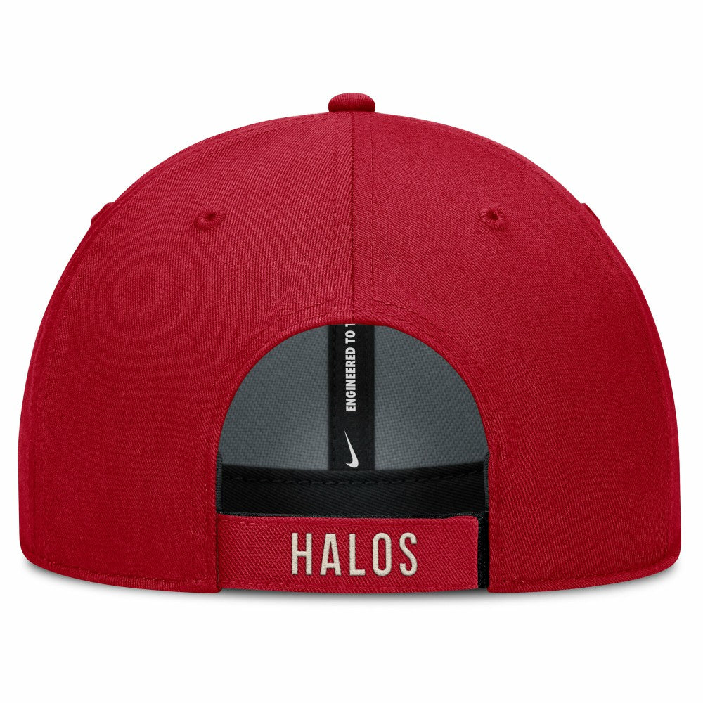 Los Angeles Angels Statement Club Performance Adjustable Hat - Red/Natural | Nike