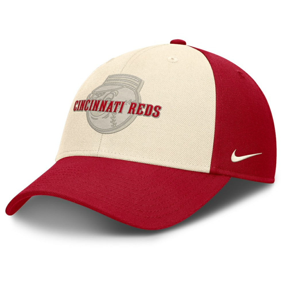 Cincinnati Reds Statement Club Performance Adjustable Hat - Red/Natural | Nike