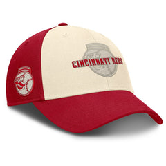 Cincinnati Reds Statement Club Performance Adjustable Hat - Red/Natural | Nike
