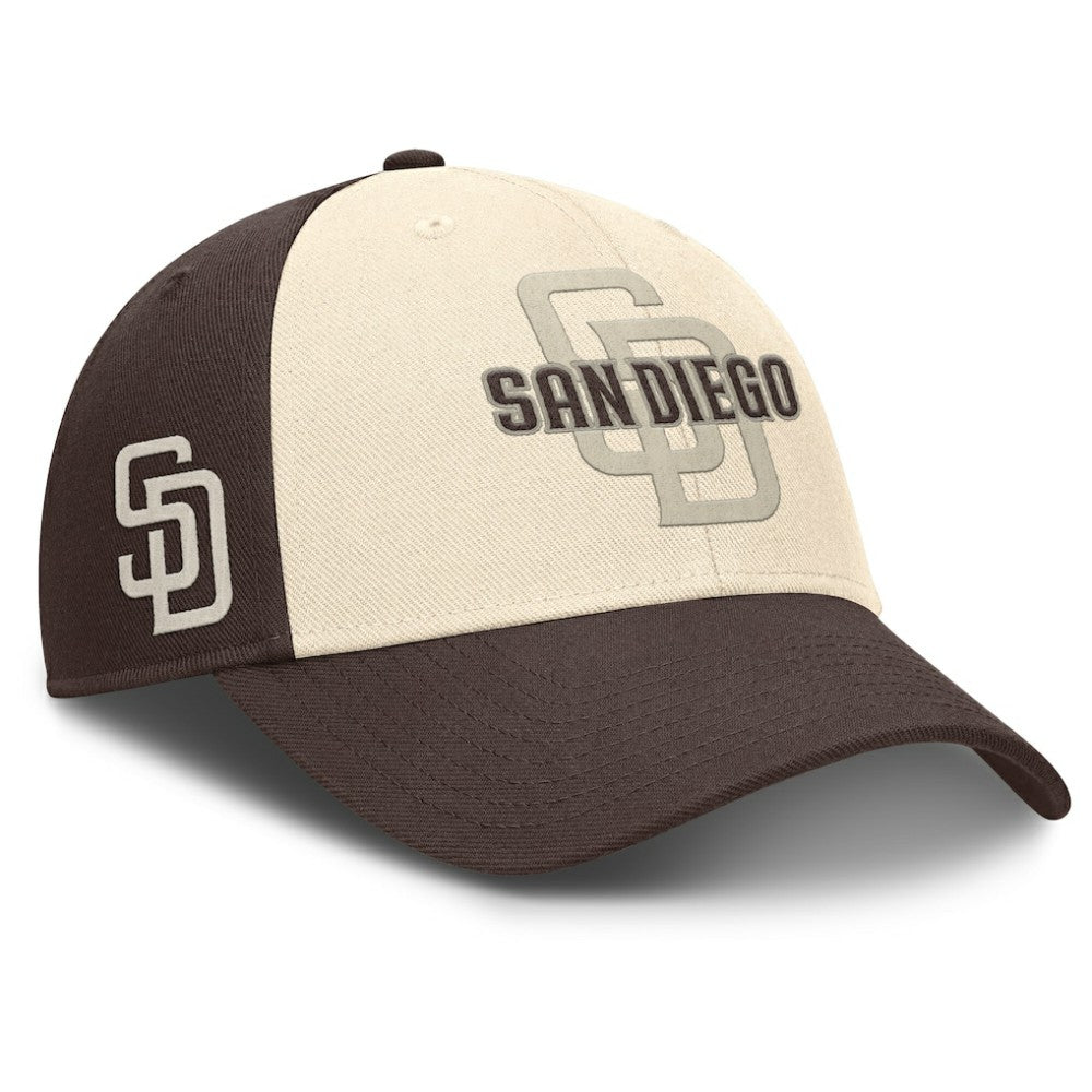 San Diego Padres Statement Club Performance Adjustable Hat - Brown/Natural | Nike