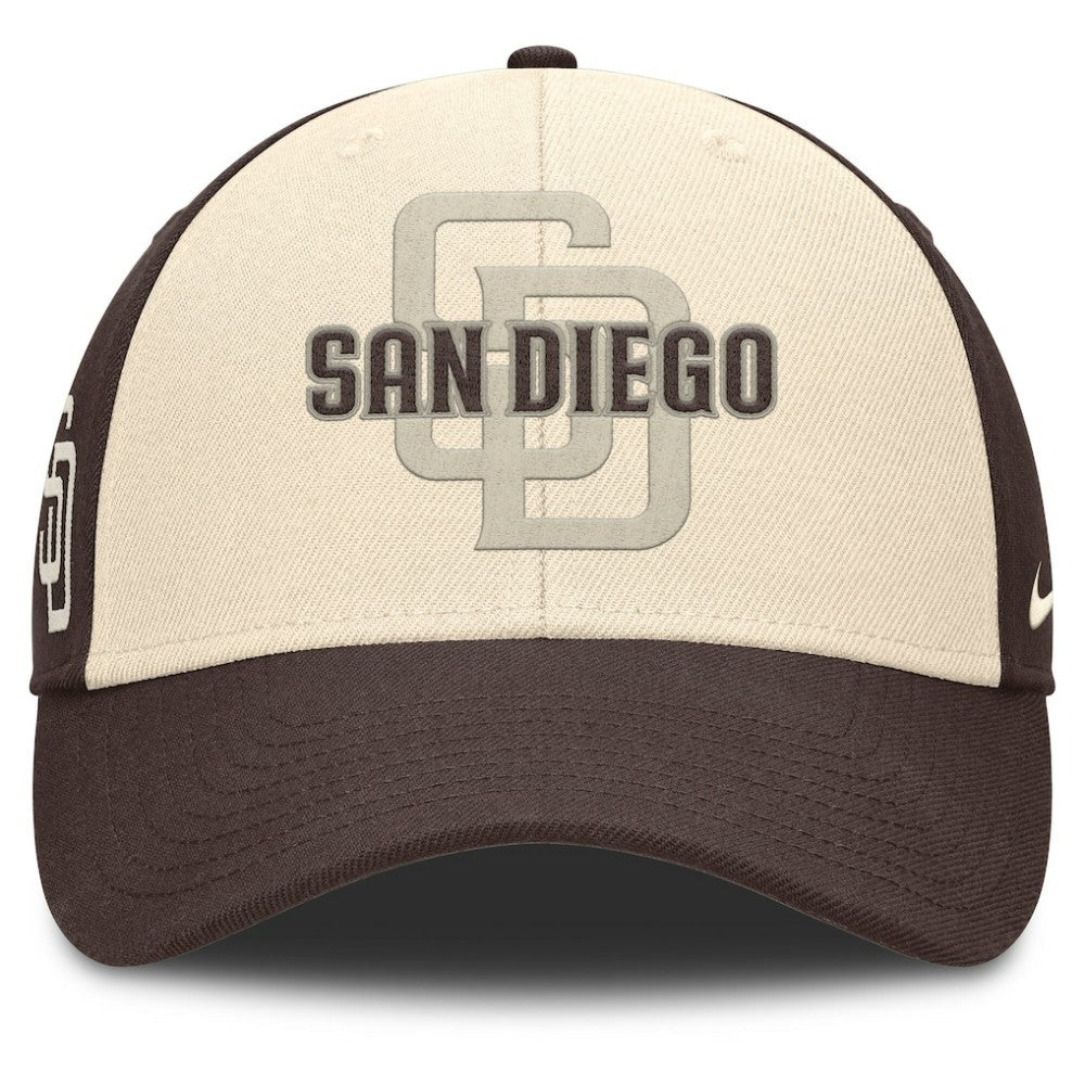 San Diego Padres Statement Club Performance Adjustable Hat - Brown/Natural | Nike