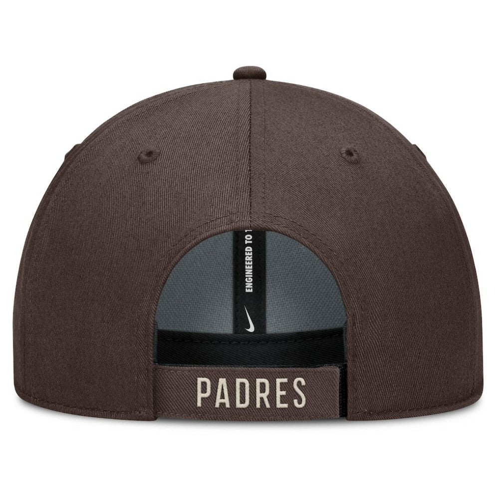San Diego Padres Statement Club Performance Adjustable Hat - Brown/Natural | Nike