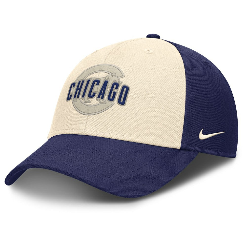 Chicago Cubs Statement Club Performance Adjustable Hat - Royal/Natural | Nike