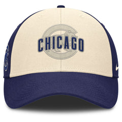 Chicago Cubs Statement Club Performance Adjustable Hat - Royal/Natural | Nike