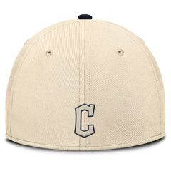 Cleveland Guardians Statement Rise Performance Flex Hat - Natural/Navy | Nike