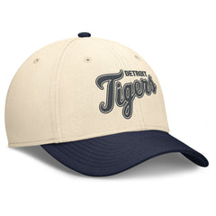 Detroit Tigers Statement Rise Performance Flex Hat - Natural/Navy | Nike
