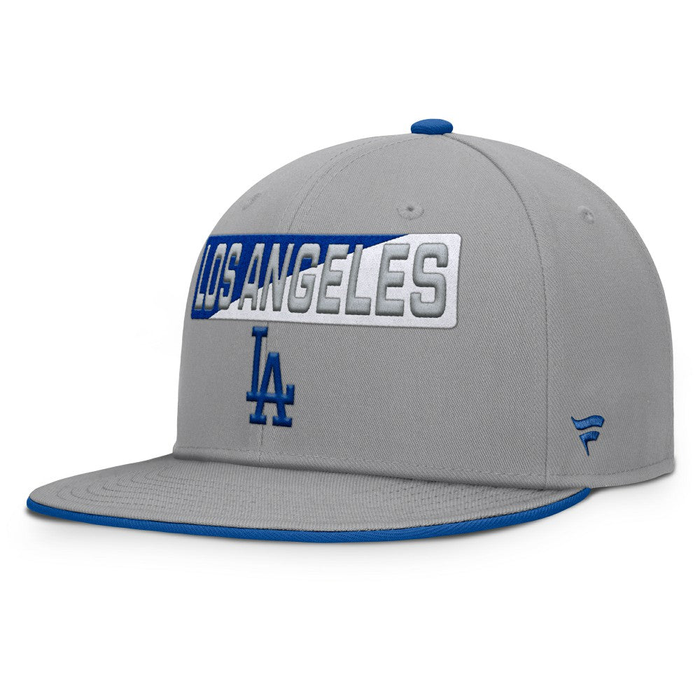 Los Angeles Dodgers Punchout Snapback Hat - Gray