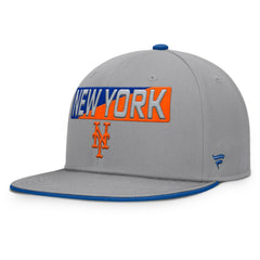 New York Mets Punchout Snapback Hat - Gray
