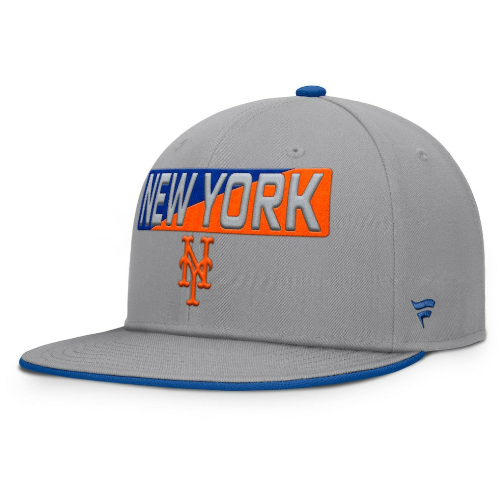New York Mets Punchout Snapback Hat - Gray