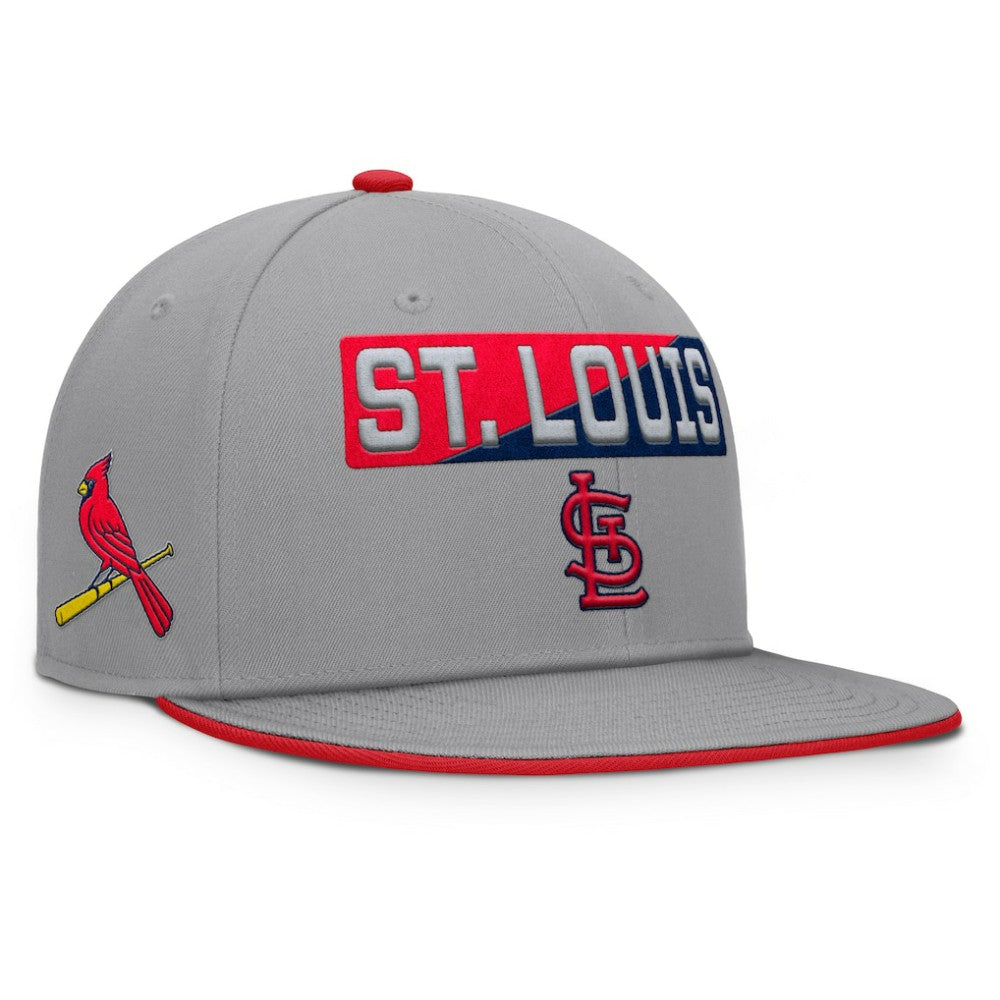 St. Louis Cardinals Punchout Snapback Hat - Gray