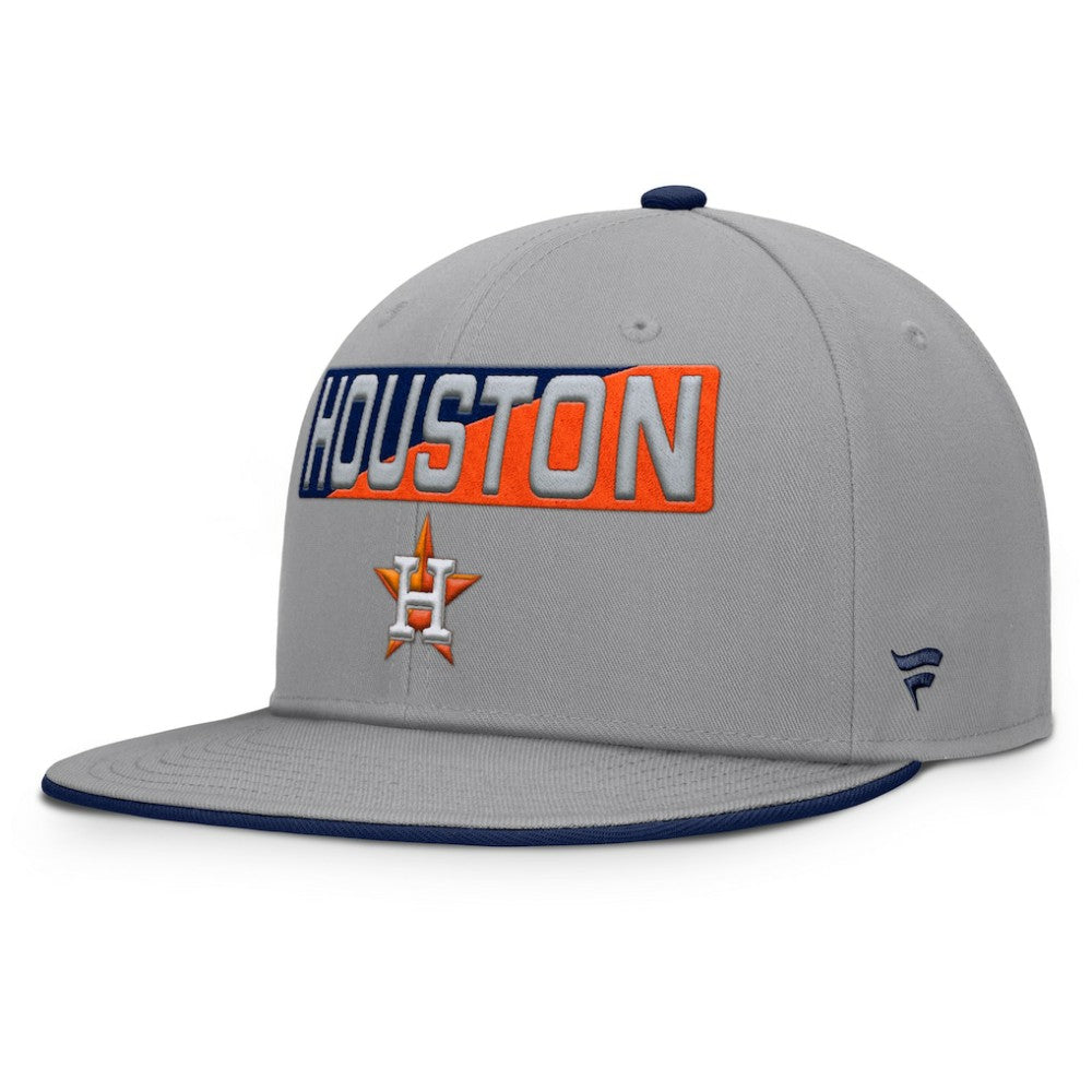 Houston Astros Punchout Snapback Hat - Gray