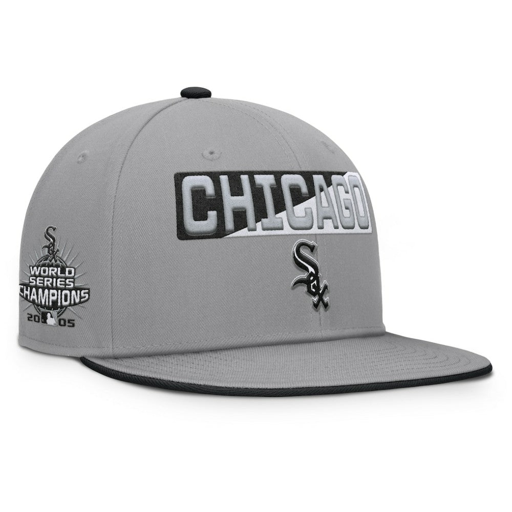 Chicago White Sox Punchout Snapback Hat - Gray