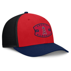 Los Angeles Angels Cutoff Adjustable Trucker Hat - Red/Navy