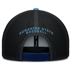 Tampa Bay Rays Cutoff Adjustable Trucker Hat - Navy/Light Blue