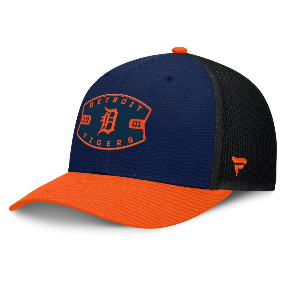 Detroit Tigers Cutoff Adjustable Trucker Hat - Navy/Orange
