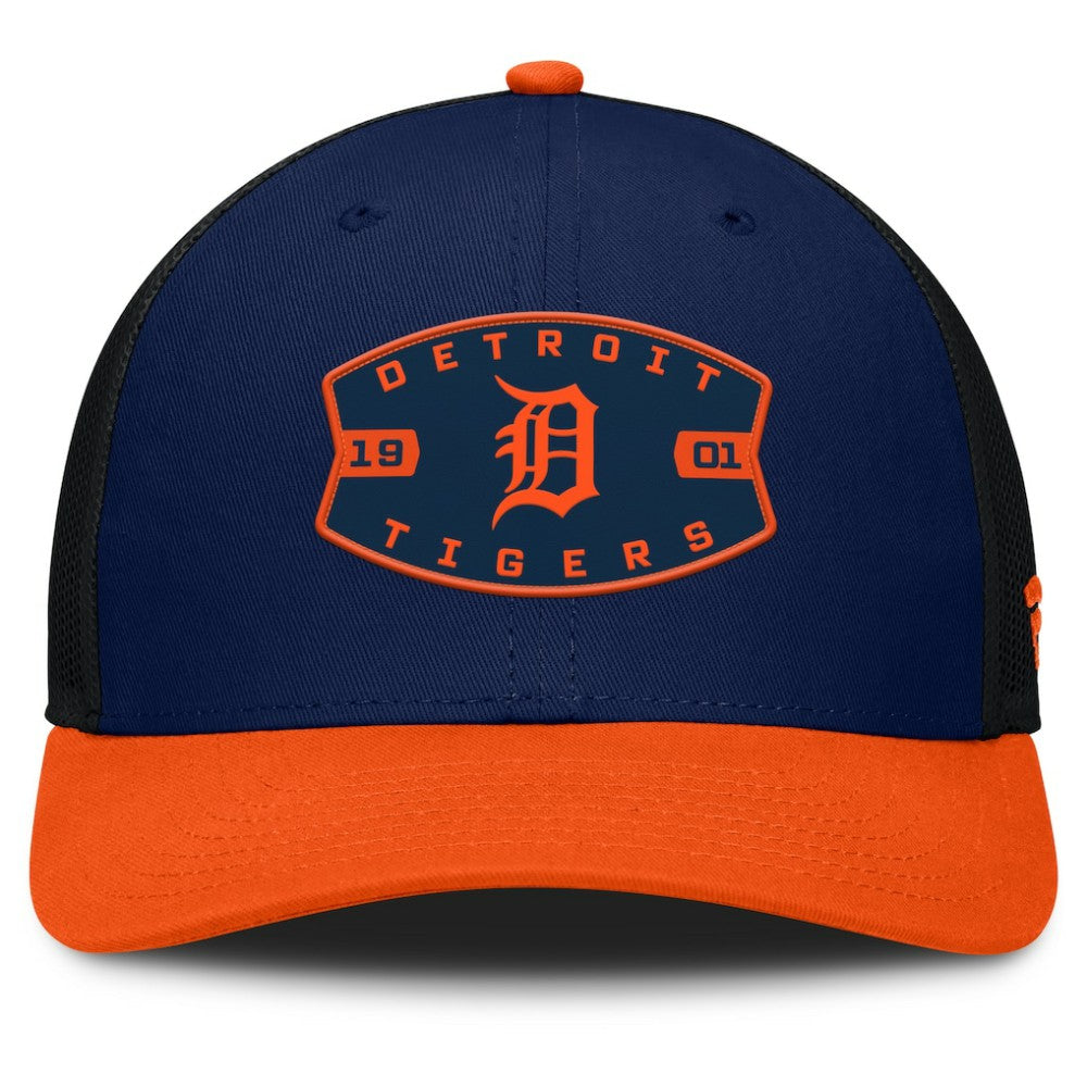 Detroit Tigers Cutoff Adjustable Trucker Hat - Navy/Orange