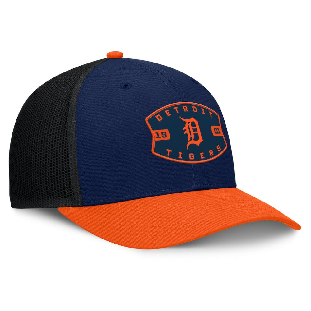 Detroit Tigers Cutoff Adjustable Trucker Hat - Navy/Orange