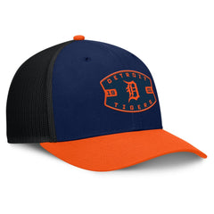Detroit Tigers Cutoff Adjustable Trucker Hat - Navy/Orange
