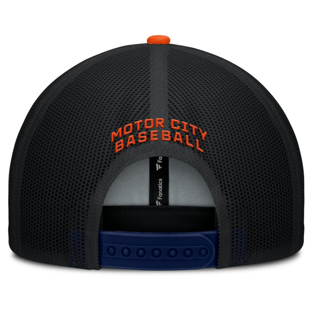 Detroit Tigers Cutoff Adjustable Trucker Hat - Navy/Orange