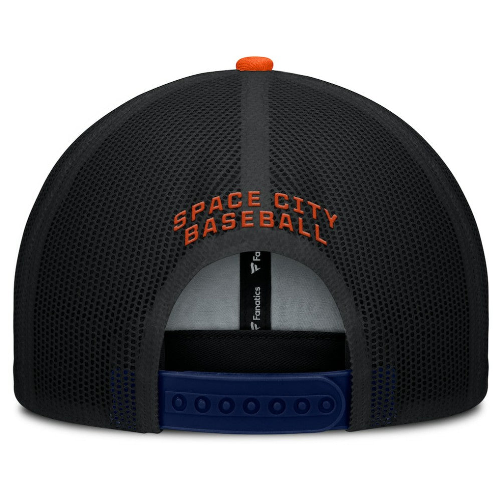 Houston Astros Cutoff Adjustable Trucker Hat - Navy/Orange