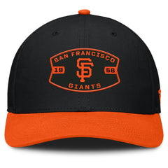 San Francisco Giants Cutoff Adjustable Trucker Hat - Black/Orange