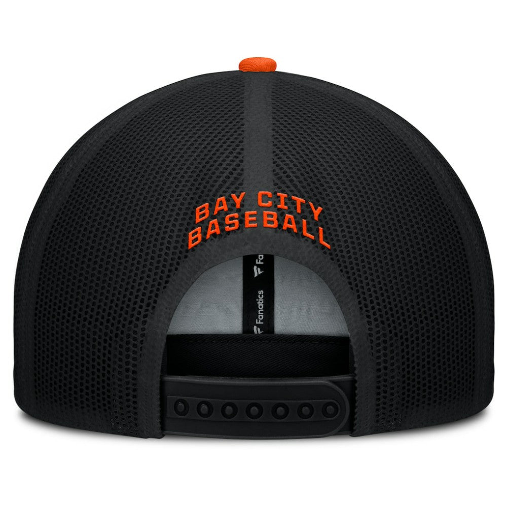 San Francisco Giants Cutoff Adjustable Trucker Hat - Black/Orange