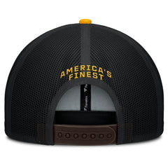 San Diego Padres Cutoff Adjustable Trucker Hat - Brown/Gold