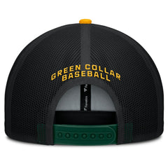 Athletics Cutoff Adjustable Trucker Hat - Green/Gold