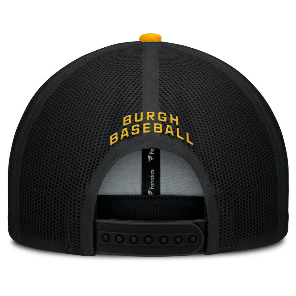 Pittsburgh Pirates Cutoff Adjustable Trucker Hat - Black/Gold