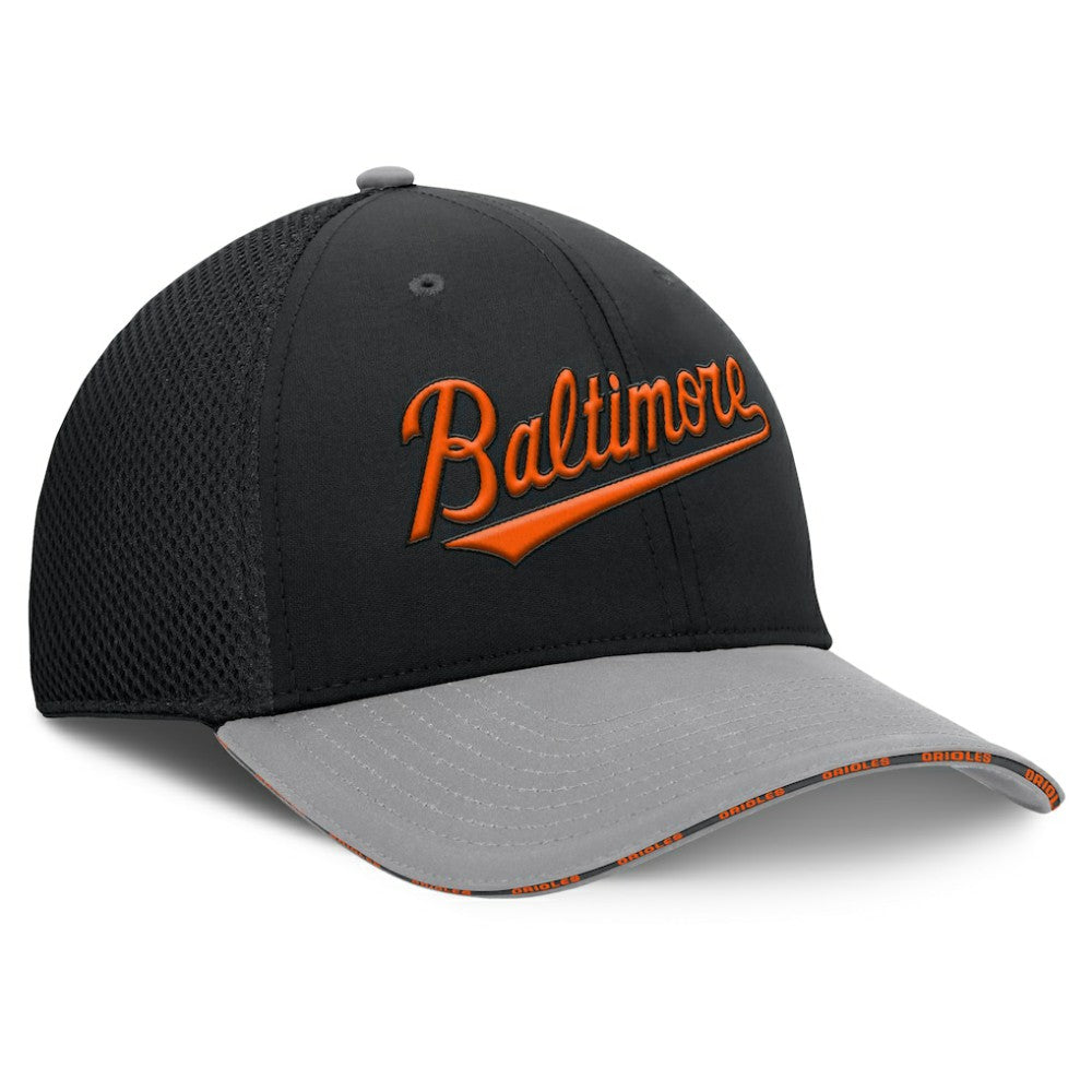 Baltimore Orioles Pennant Flex Hat - Black/Gray
