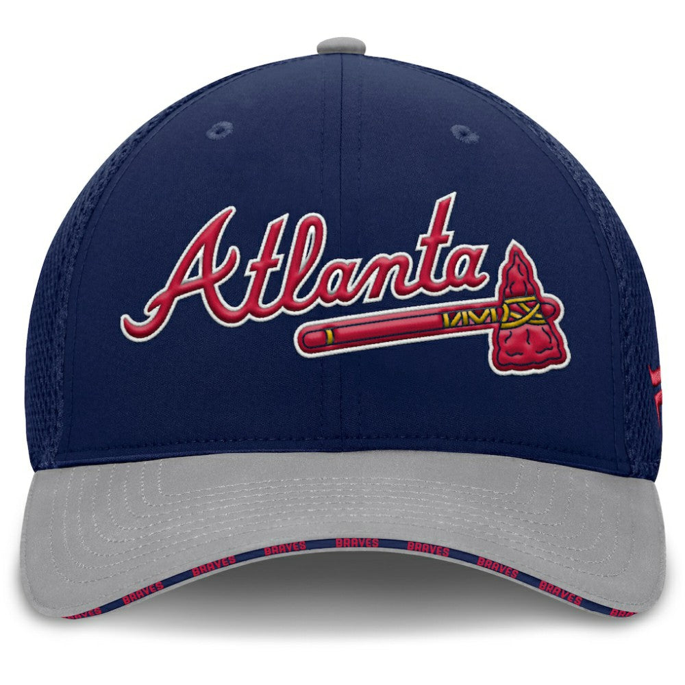 Atlanta Braves Pennant Flex Hat - Navy/Gray