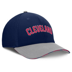 Cleveland Guardians Pennant Flex Hat - Navy/Gray