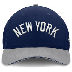 New York Yankees Pennant Flex Hat - Navy/Gray