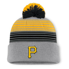 Pittsburgh Pirates Balk Cuffed Knit Hat with Pom - Gray