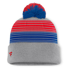 Chicago Cubs Balk Cuffed Knit Hat with Pom - Gray