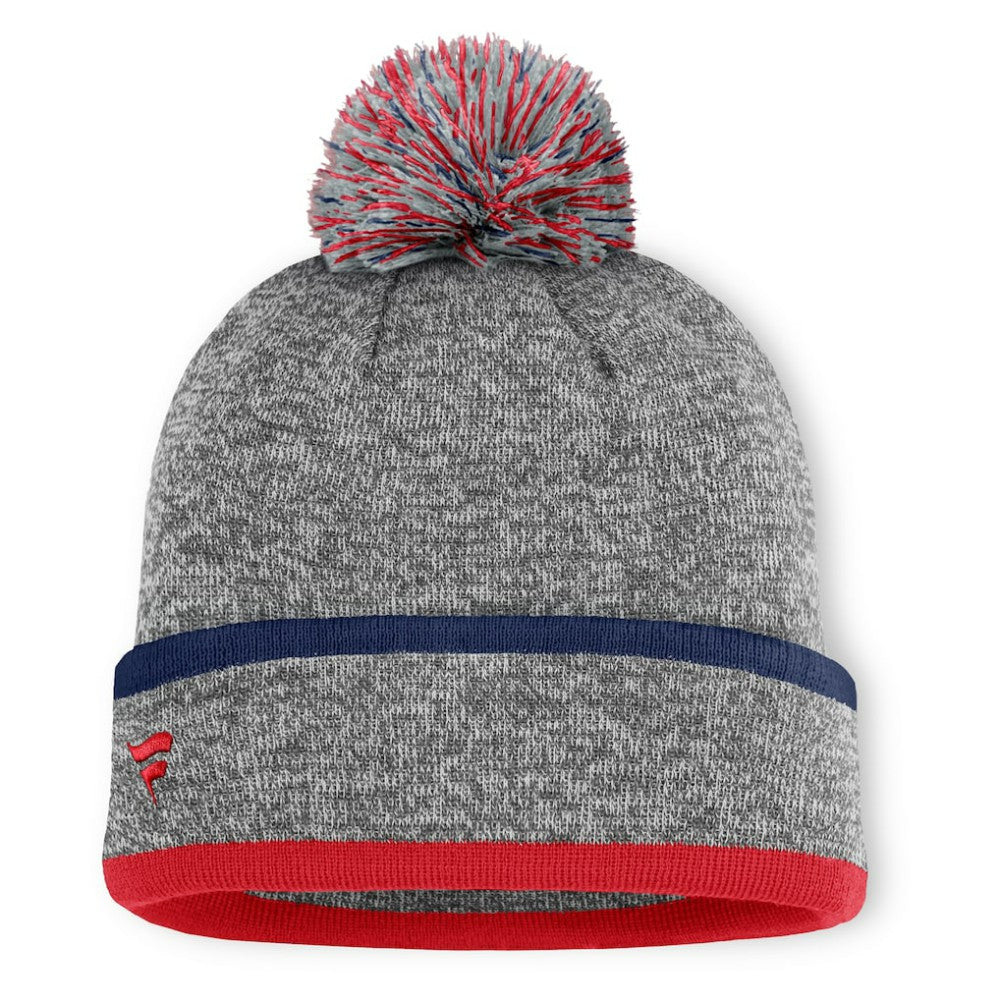 St. Louis Cardinals Backstop Cuffed Knit Hat with Pom - Heather Gray