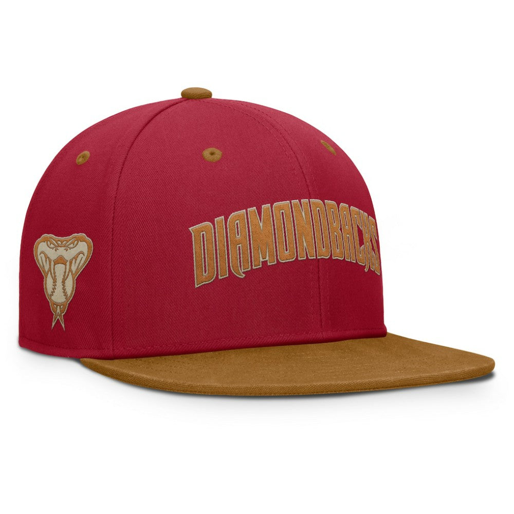 Arizona Diamondbacks Splinter Fitted Hat - Red/Tan