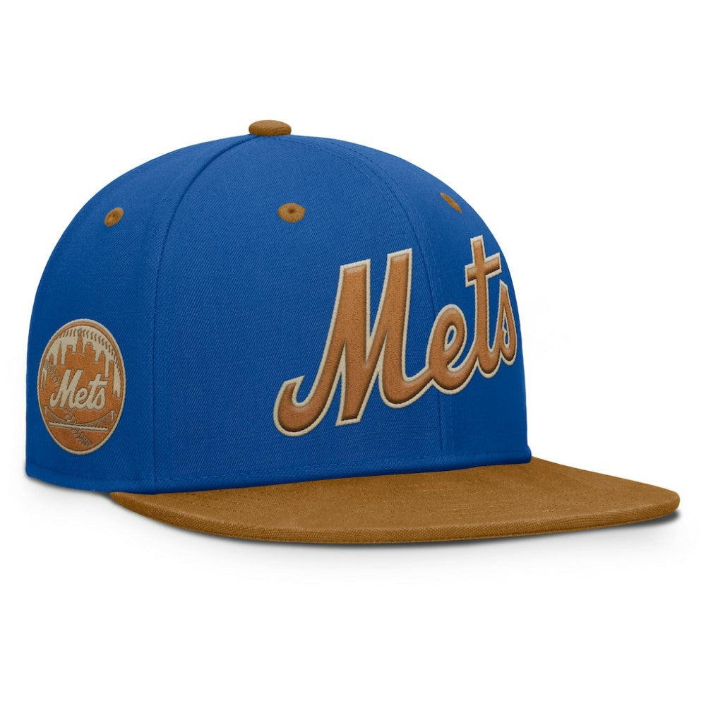 New York Mets Splinter Fitted Hat - Royal/Tan