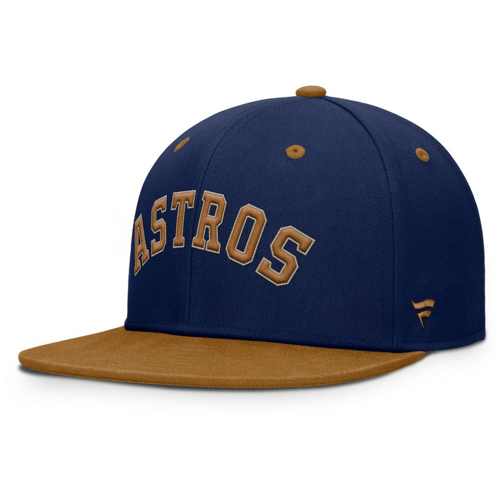 Houston Astros Splinter Fitted Hat - Navy/Tan