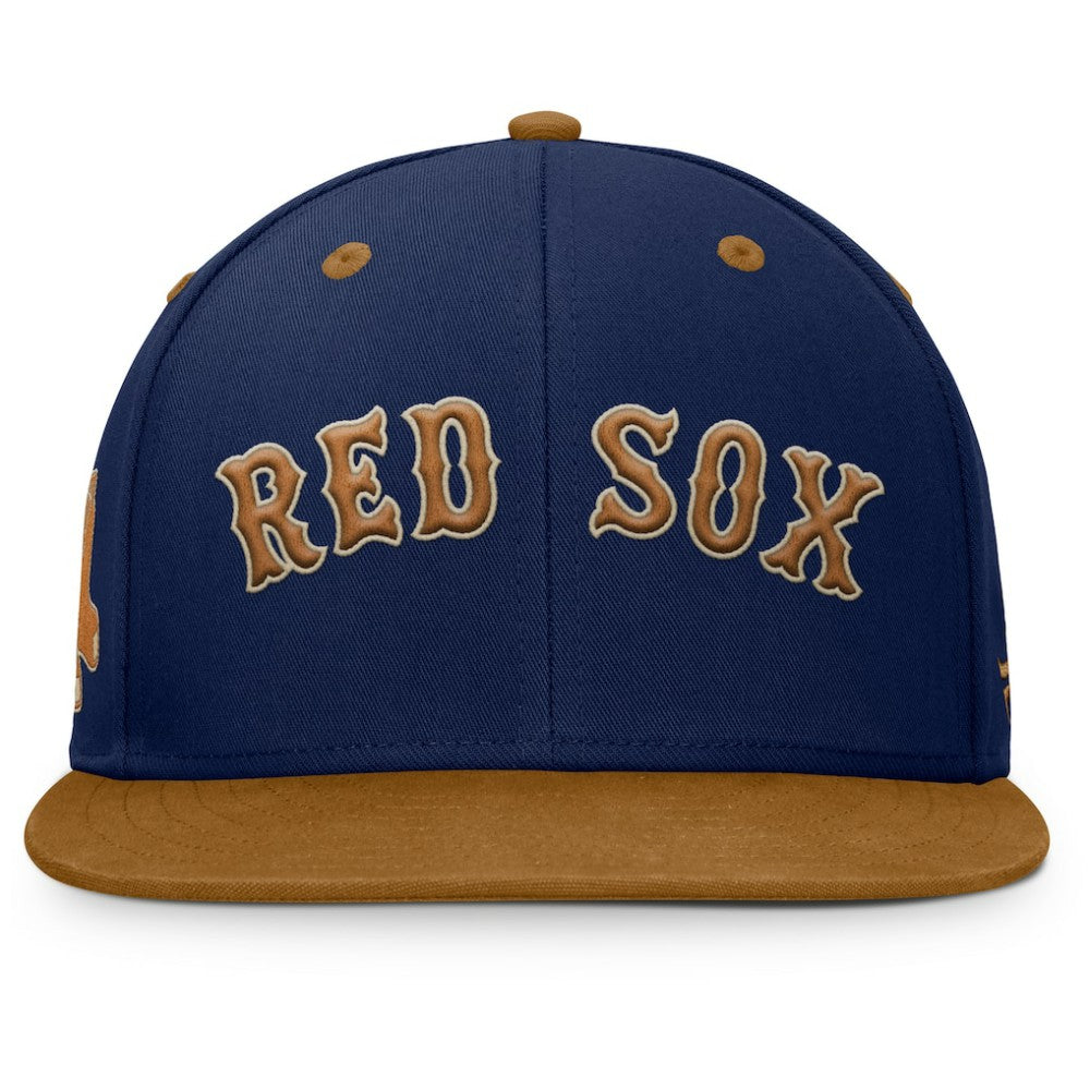 Boston Red Sox Splinter Fitted Hat - Navy/Tan