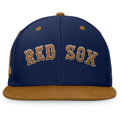 Boston Red Sox Splinter Fitted Hat - Navy/Tan