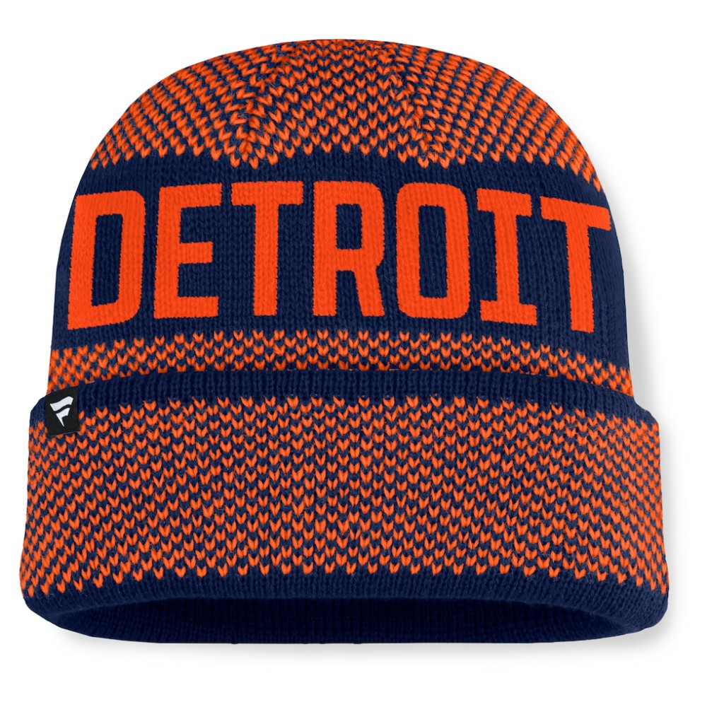 Detroit Tigers Rotation Cuffed Knit Hat - Navy
