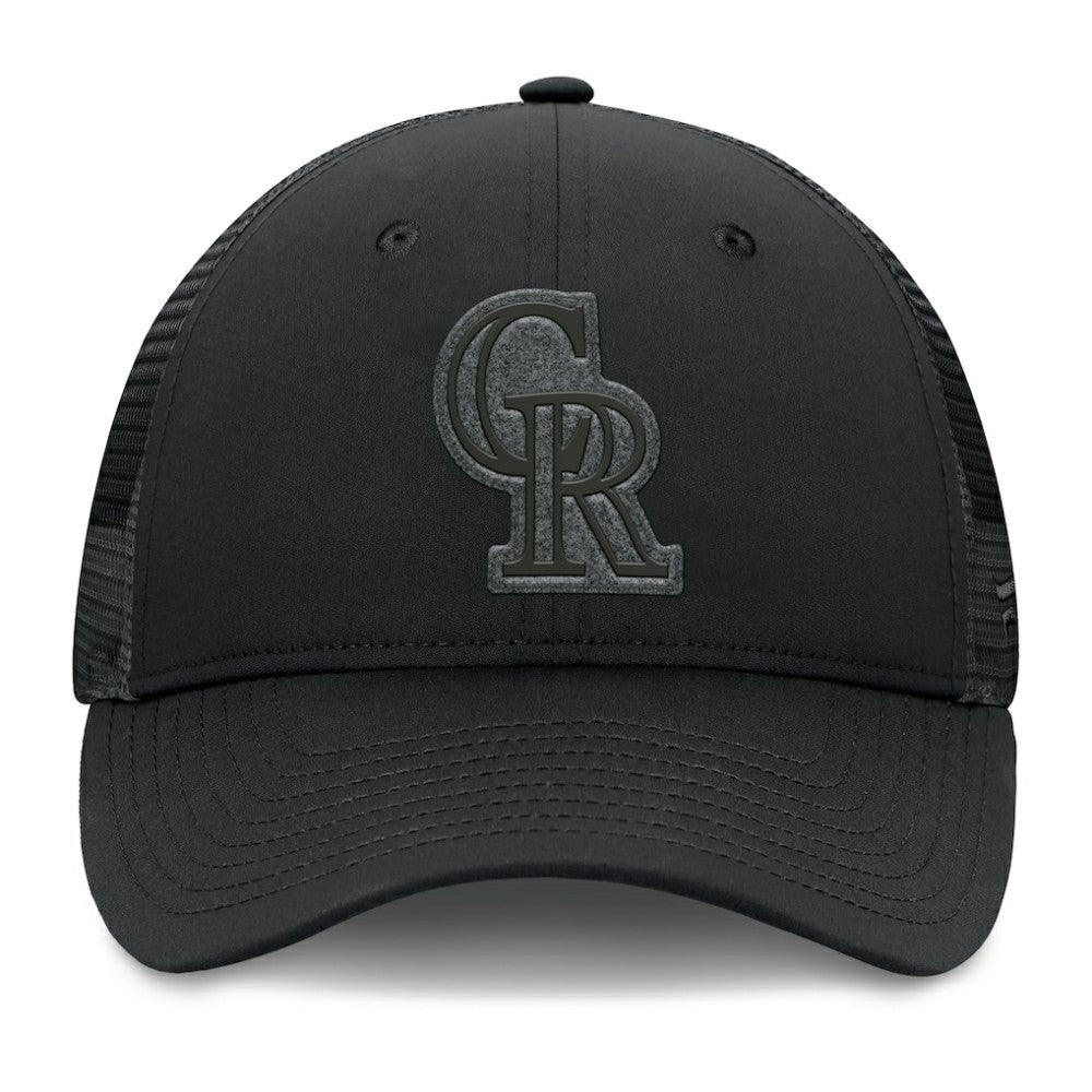 Colorado Rockies Launch Adjustable Trucker Hat - Black