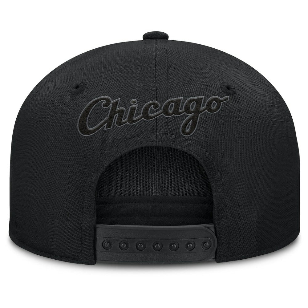 Chicago White Sox Platoon Snapback Hat - Black